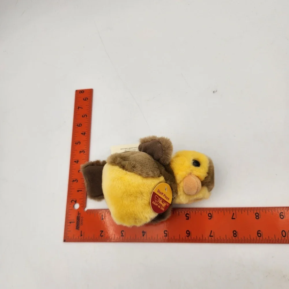 Steiff Pieps Goldammer 12 Yellow Bird Plush 057786 Made in Germany Button in Ear